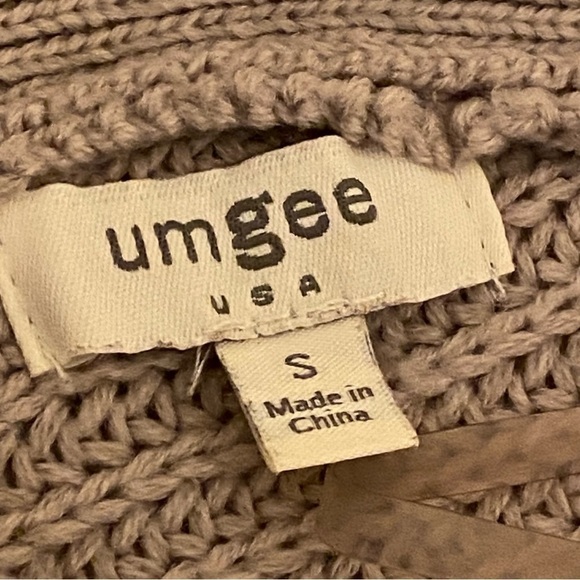 Umgee Womens Sweater Size S Tunic Boho Lace Back V-Neck Rose Color Long Sleeve - Picture 5 of 10